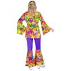 foto 4 Back to the sixties hippie kostuum voor dames verspreid peace en love in flower power stijl