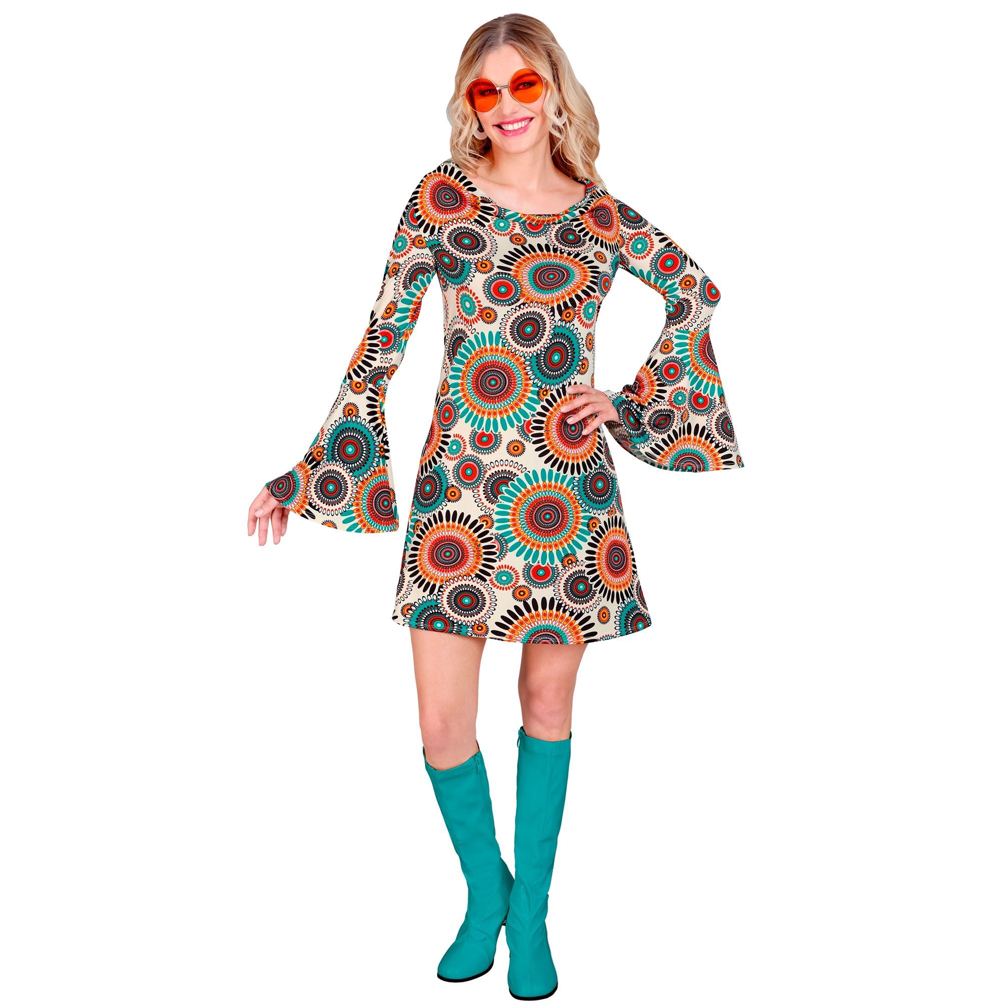 Betoverende retro chic vintage disco jurk uit de jaren 60 voor dames