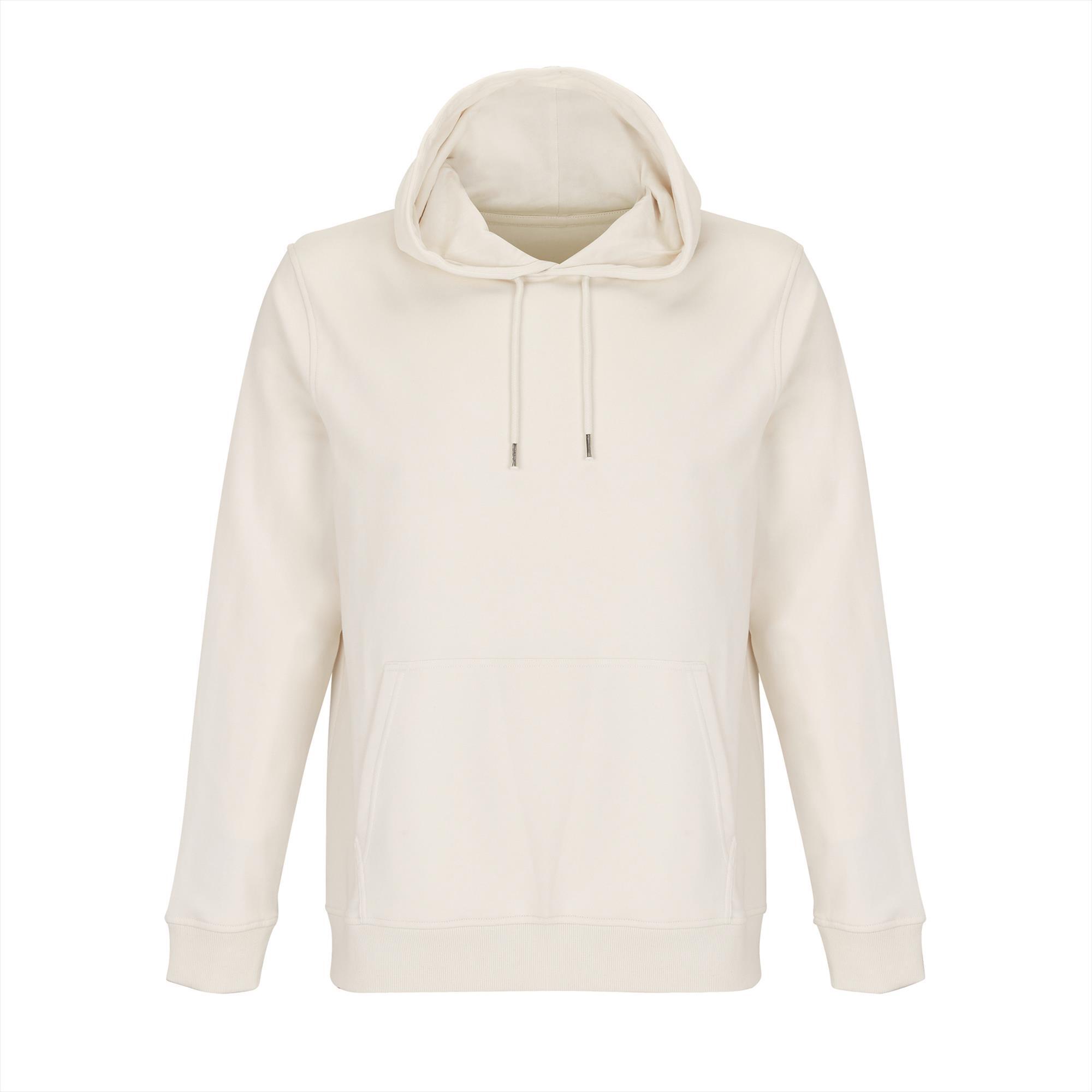 Comfortabele hoodie unisex off white sweater
