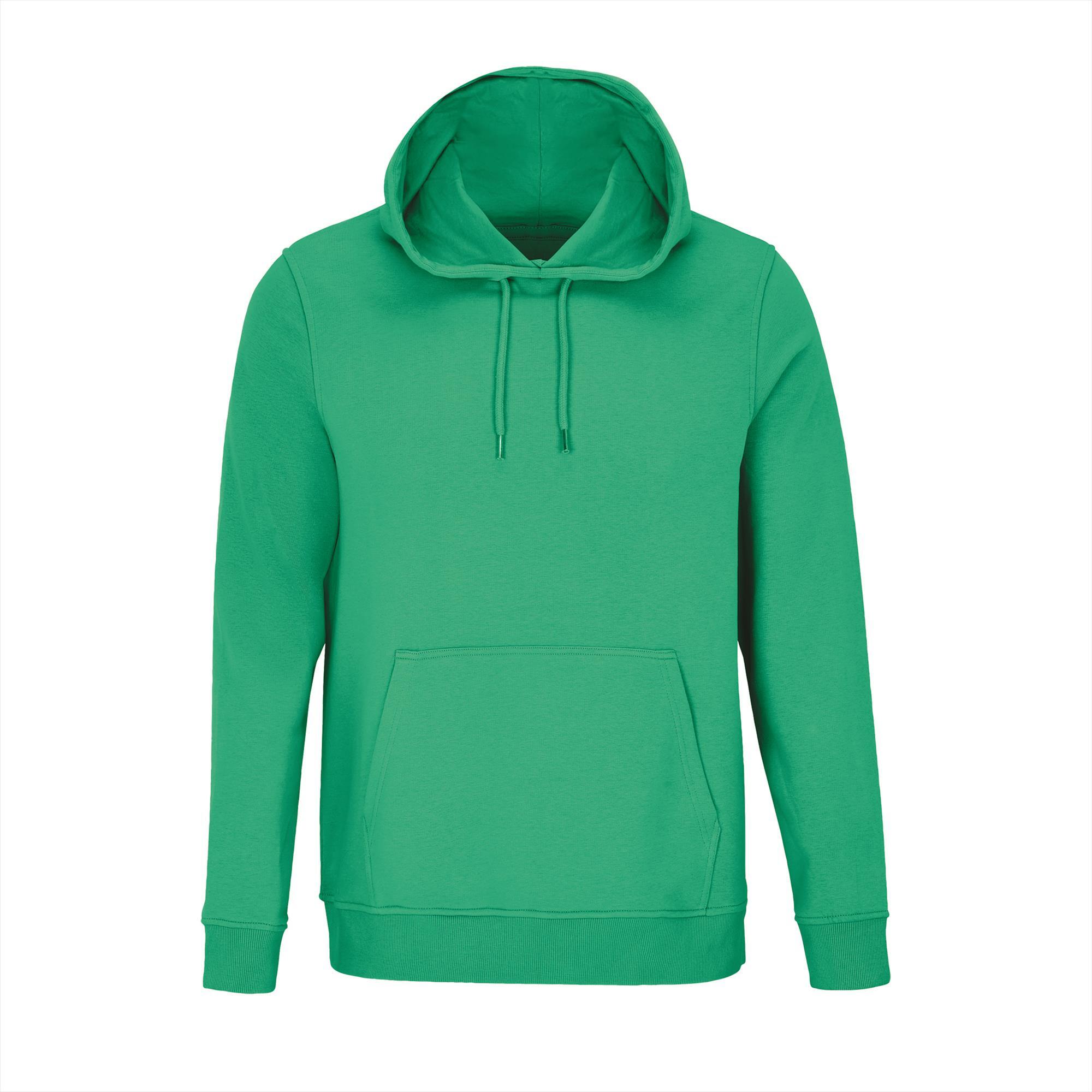 Comfortabele hoodie unisex spring green sweater
