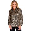 Fout to be proud blouse dames luipaard print met pailletten
