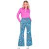 foto 3 Ga terug in de tijd met Stijl dames Mandala Blauwe Broek zestiger Jaren Chic
