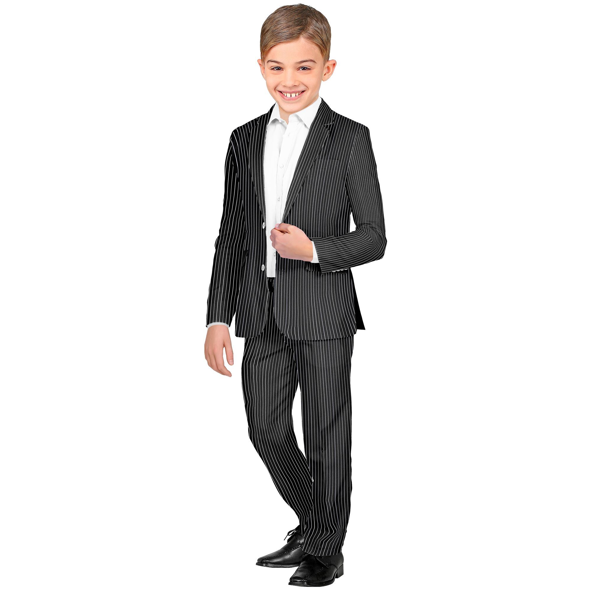 Gangster Boss Heren Fancy Dress 20s Mafia Pinstripe Kostuum Volwassenen Jaren 20 Kostuum