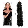 foto 4 Glamour in overvloed zwart met gouden Boa 180 cm lang en 50 gram