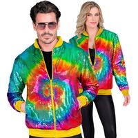 2024 Kerstmis dames pailletten pailletten glinsterend jack lange mouwen glitter party glanzende mantel rave bovenkleding bontjas dames kort, zilver, S