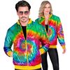 Glitter en glamour het  bomberjack met pailletten print en tie-dye Voor carnaval