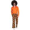 foto 3 Herleef de flower power zestiger Jaren herenbroek met Bloemenprint