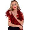 foto 1 Het perfecte accessoire voor elk feest 180 cm lange bordeaux boa 80 gram