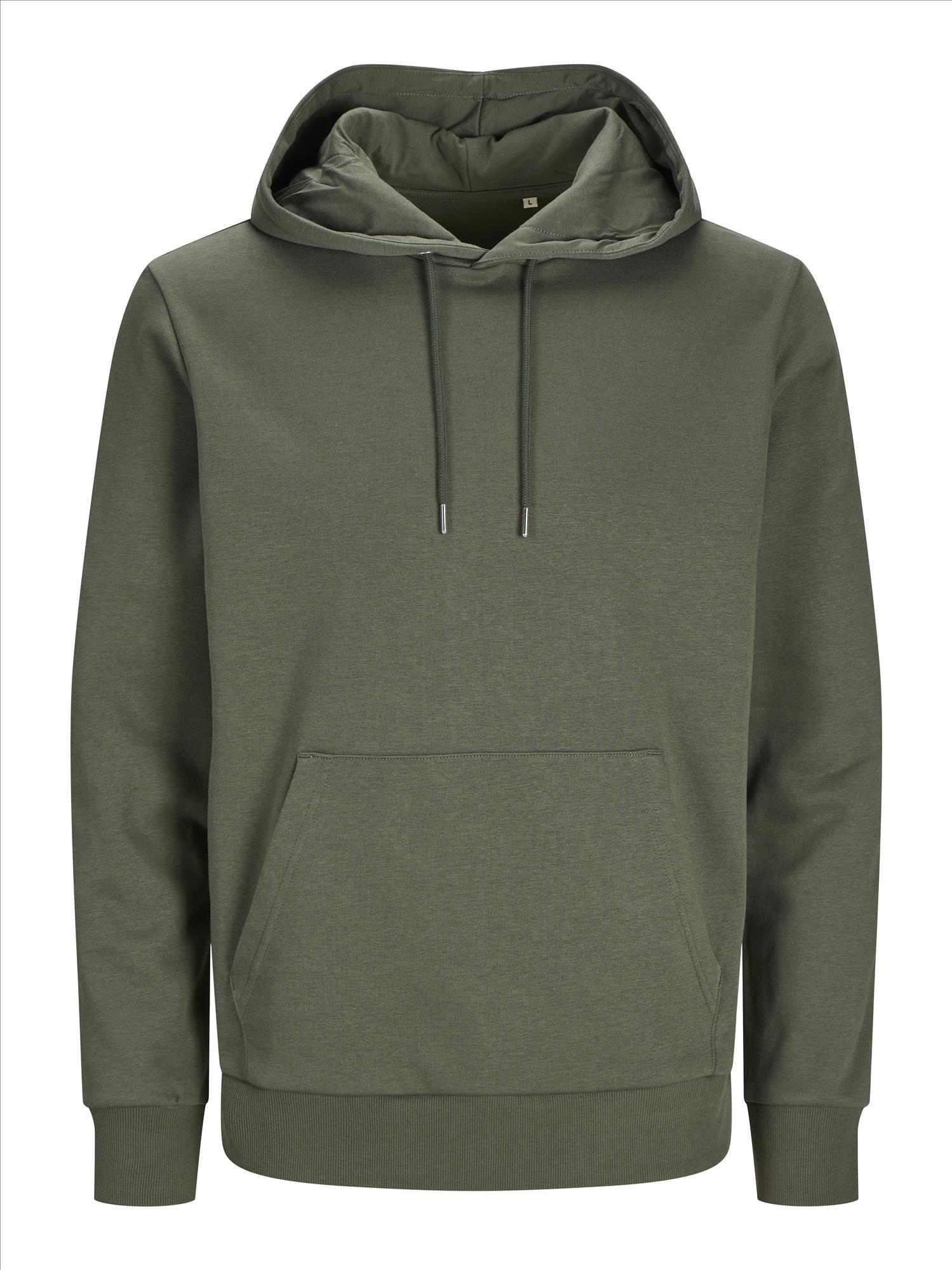 Hoodie beetle green JACK & JONES Basic Hood Sweat hoodies bedrukbaar