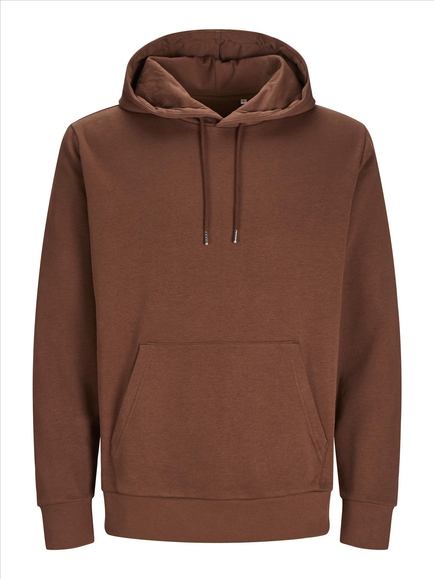 Hoodie cappuccino brown JACK & JONES Basic Hood Sweat hoodies bedrukbaar