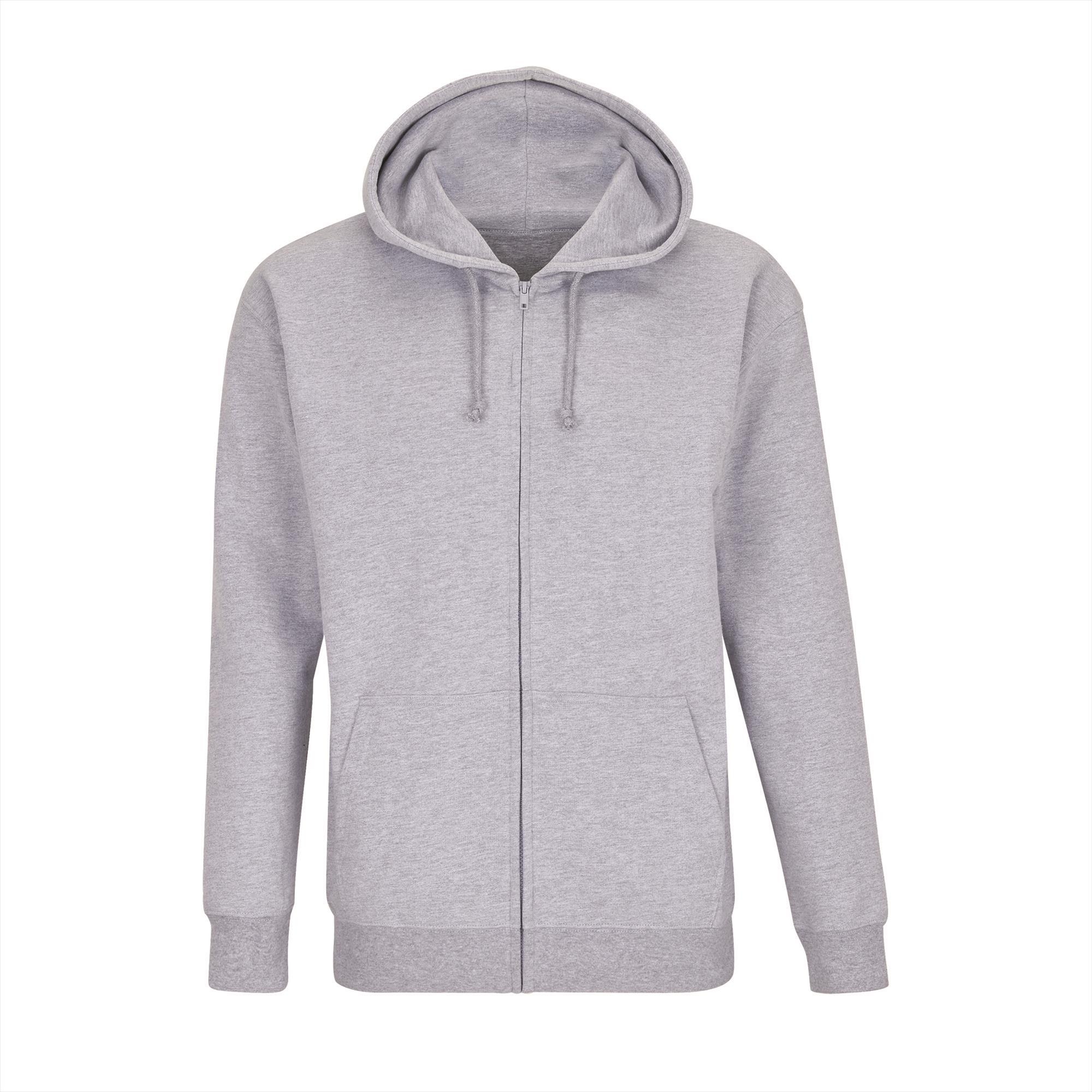 Hoodie comfortabele unisex hoodie grijs melange