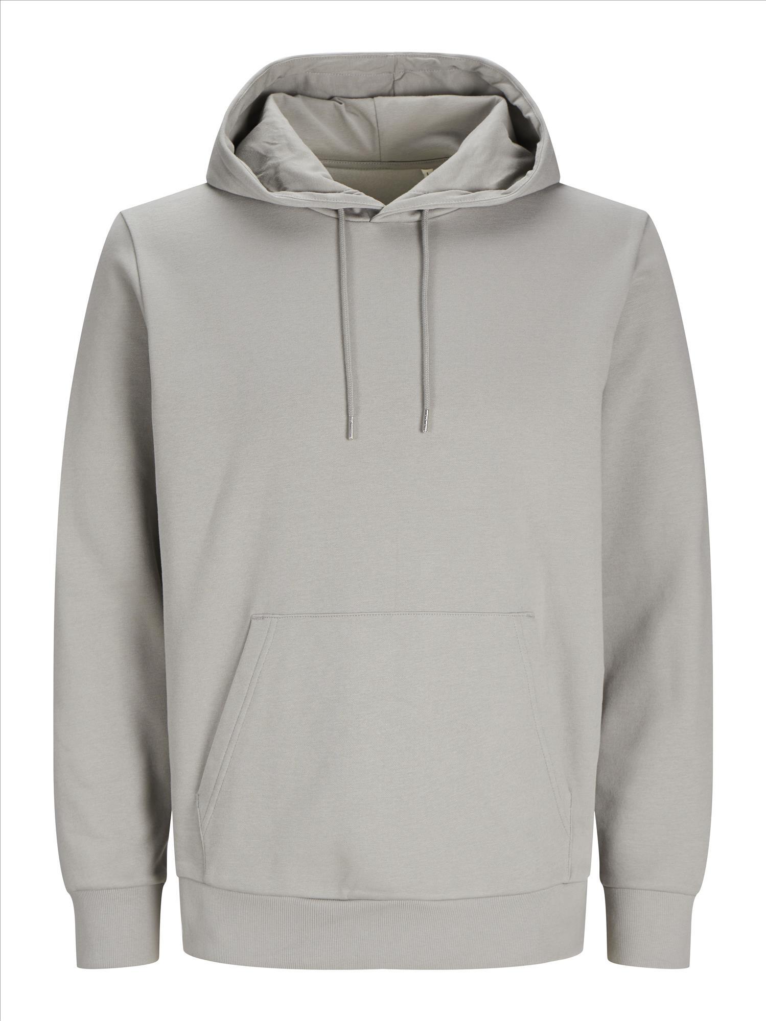 Hoodie drizzle grey JACK & JONES Basic Hood Sweat hoodies bedrukbaar