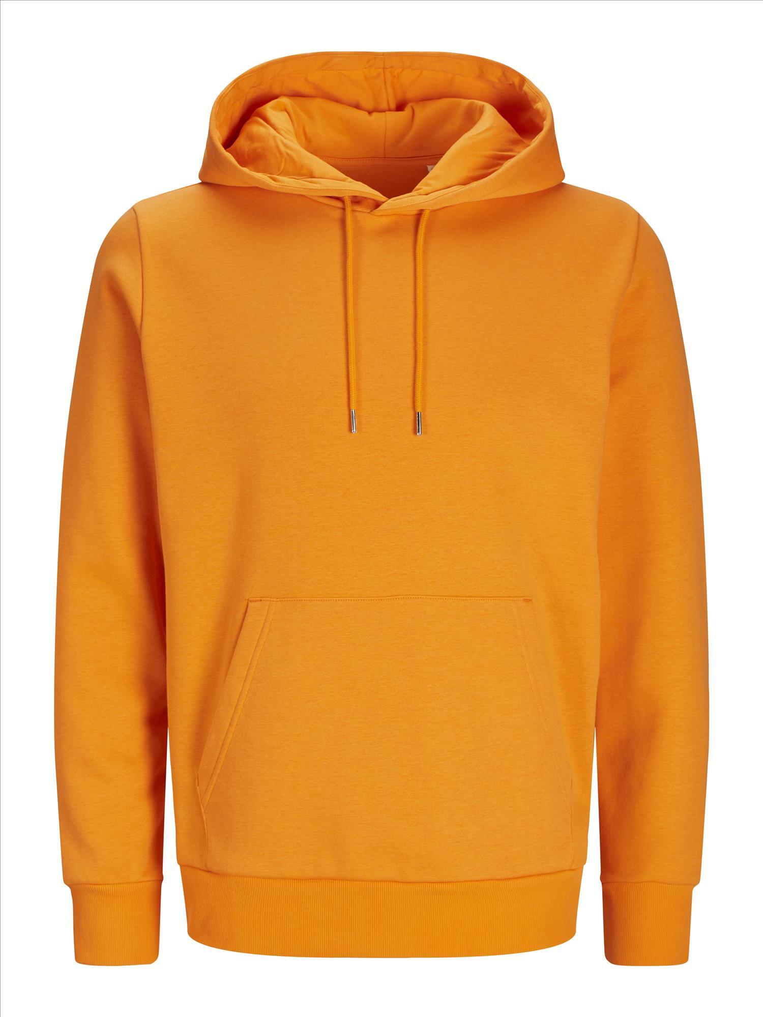 Hoodie oranje JACK & JONES Basic Hood Sweat hoodies bedrukbaar Voetbal hoodie