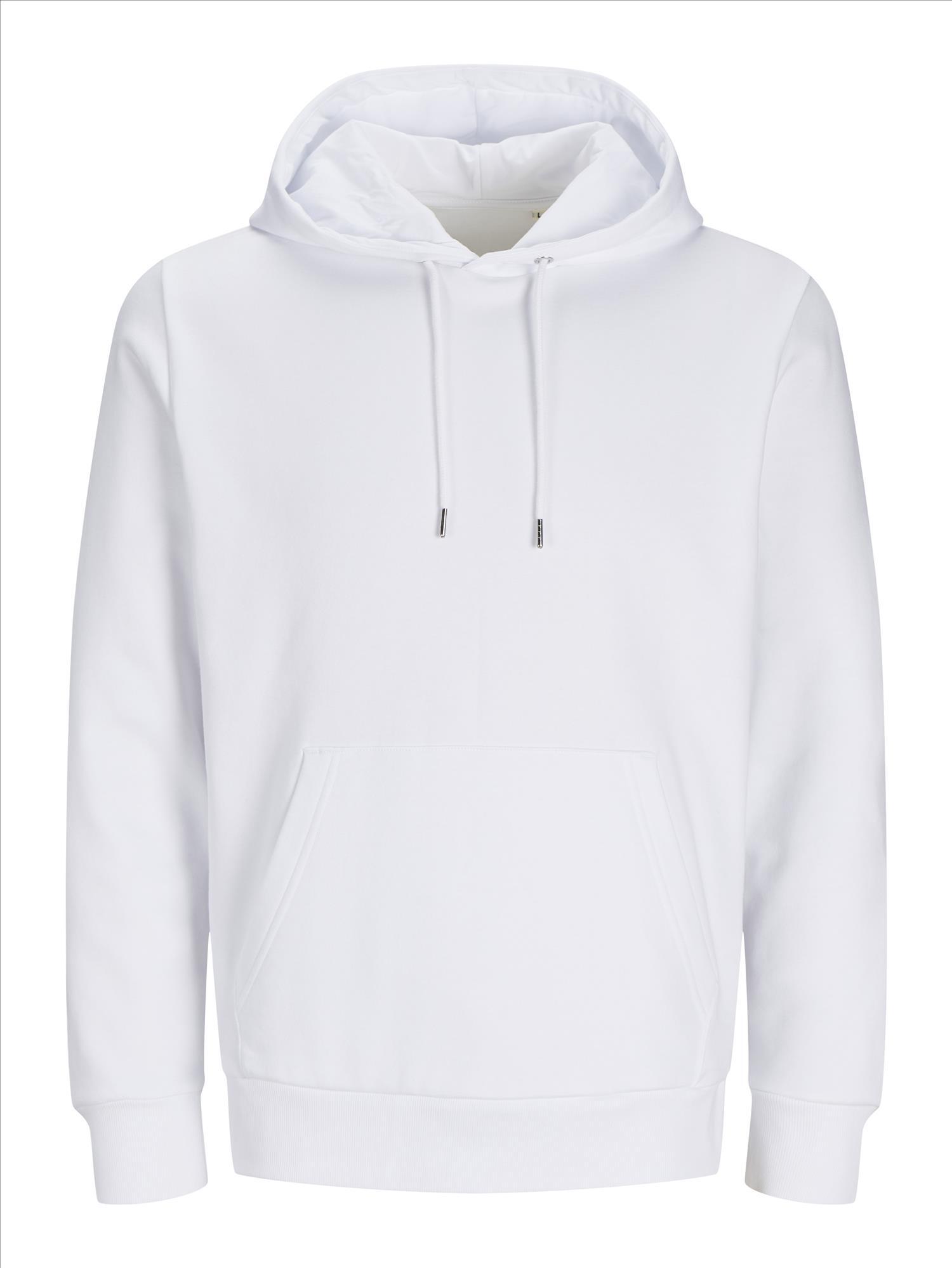 Hoodie wit JACK & JONES Basic Hood Sweat hoodies bedrukbaar