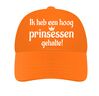 ik heb een hoog prinsessen gehalte pet! Koningsdag pet oranje