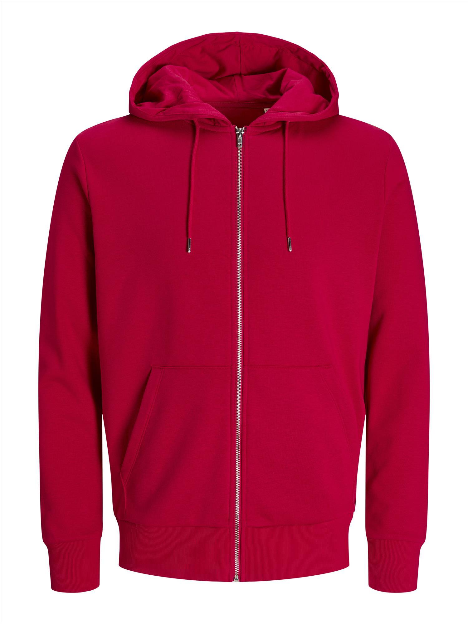 Jack & Jones Hoodie lipstick red unisex hoodies te personaliseren bedrukbaar