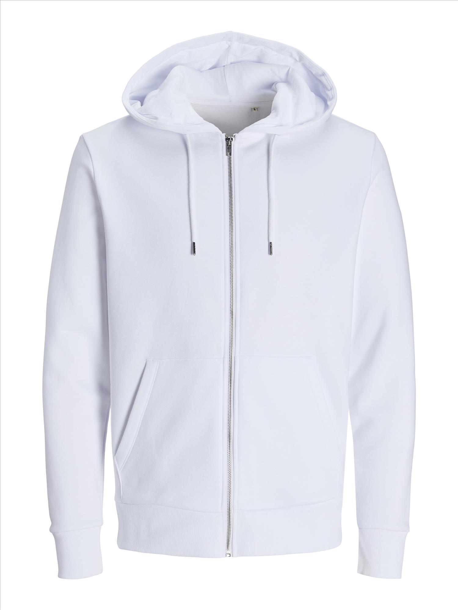 Jack & Jones Hoodie wit unisex hoodies te personaliseren bedrukbaar