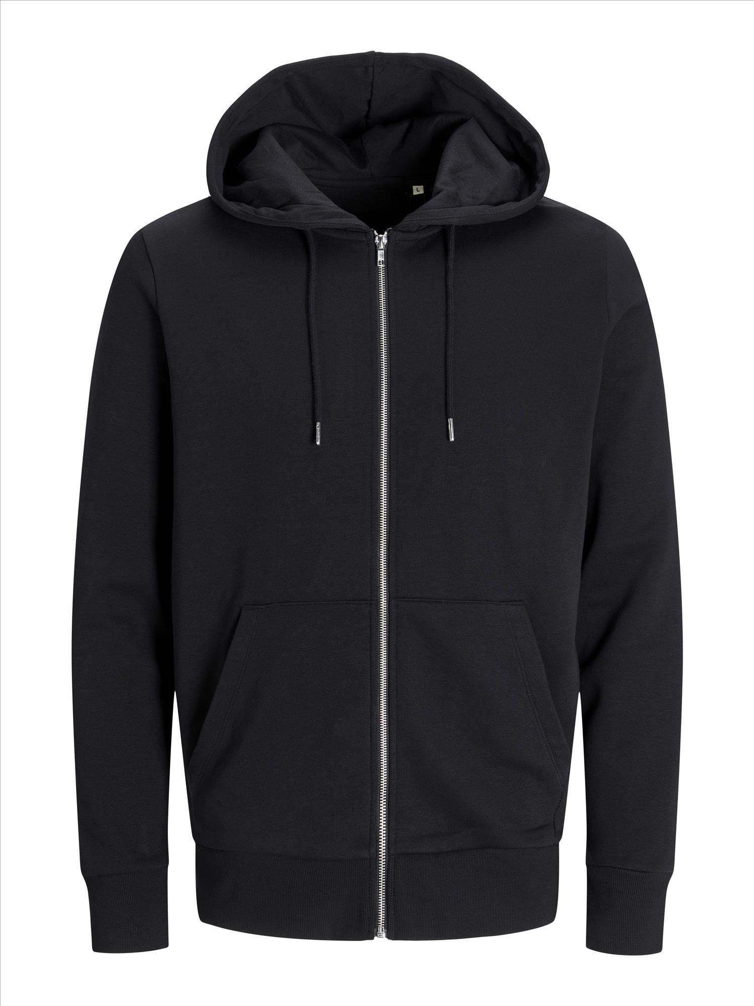 Jack & Jones Hoodie zwart unisex hoodies te personaliseren bedrukbaar