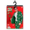 foto 3 Kostuum kerstmanprint groen super foute kerst kostuum
