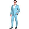 foto 2 Lichtblauw kostuum voor heren in stijl naar het thema feest 