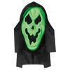 Masker geest met kap, onzichtbare ogen groen