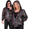 foto 1 Meerkleurige pailletten bomber jack met capuchon perfect voor foute party en glitter en glamour Feesten dames en heren