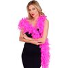 foto 2 Omarm de roze flair feest plezier met onze 80 grams donkerroze boa voor diverse feesten en partijen