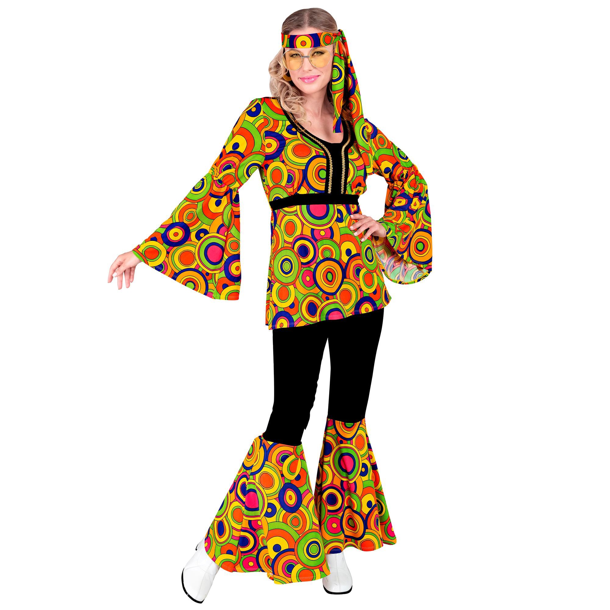 Ongelooflijk seventies flower power kostuum voor dames breng de jaren '70 tot leven op elk Themafeest