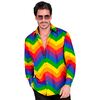foto 2 Originele heren blouse Verkleedkleding alle kleuren van de regenboog voor bijna elk kleurrijk feest
