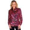 Paillettenshirt dames dierenprint roze
