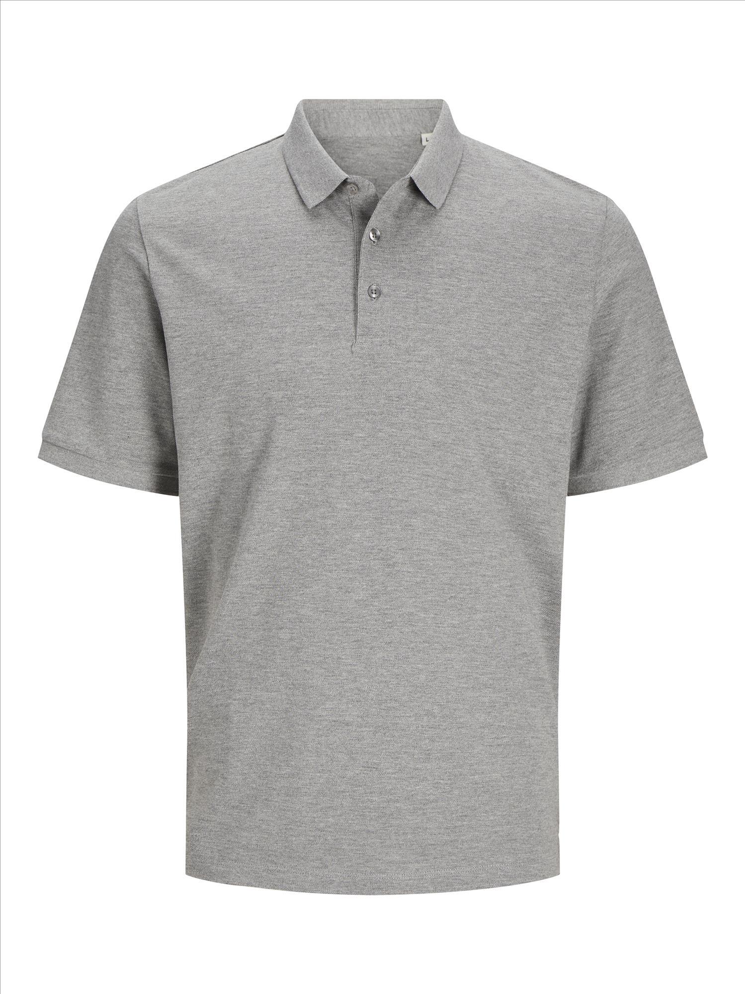 Polo voor Mannen light grey melange Jack & Jones