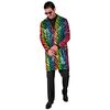 foto 4 Regenboog tijgerprint Pailletten jas unisex het perfecte item voor carnaval foute party en Kleurrijke themafeesten