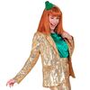 foto 3 Schitter in stijl met de gouden pailletten jas voor dames  perfect voor glitter en glamour feestjes carnaval en disco party