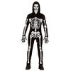 Skelet zwart overall voor Halloween spookfeestjes