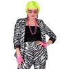 foto 3 stap in de spotlights met deze pailletten Jas voor dames in zwart witte zebra Print  de juiste mix van glamour en dierenprint
