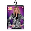 foto 4 stap in de spotlights met deze pailletten Jas voor dames in zwart witte zebra Print  de juiste mix van glamour en dierenprint