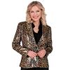 foto 2 Steel de show met de ultieme pailletten jas in luipaardprint voor dames stijlvol voor carnaval en foute feestjes!
