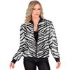 foto 2 Steel de show met dit bomberjack in zebra print met pailletten het perfecte fashion statement voor mannen en vrouwen