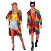 foto 2 Straal in deze regenboog unisex kleurrijke pailletten jas  de must have voor glitter glamour en feestelijke kleurrijke gelegenheden!