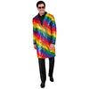 foto 4 Straal in deze regenboog unisex kleurrijke pailletten jas  de must have voor glitter glamour en feestelijke kleurrijke gelegenheden!