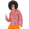 Straal op de dansvloer heren disco blouse met jaren zestig paisley print