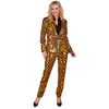 foto 2 Stralend en wild de ultieme dames pailletten broek in tijger print