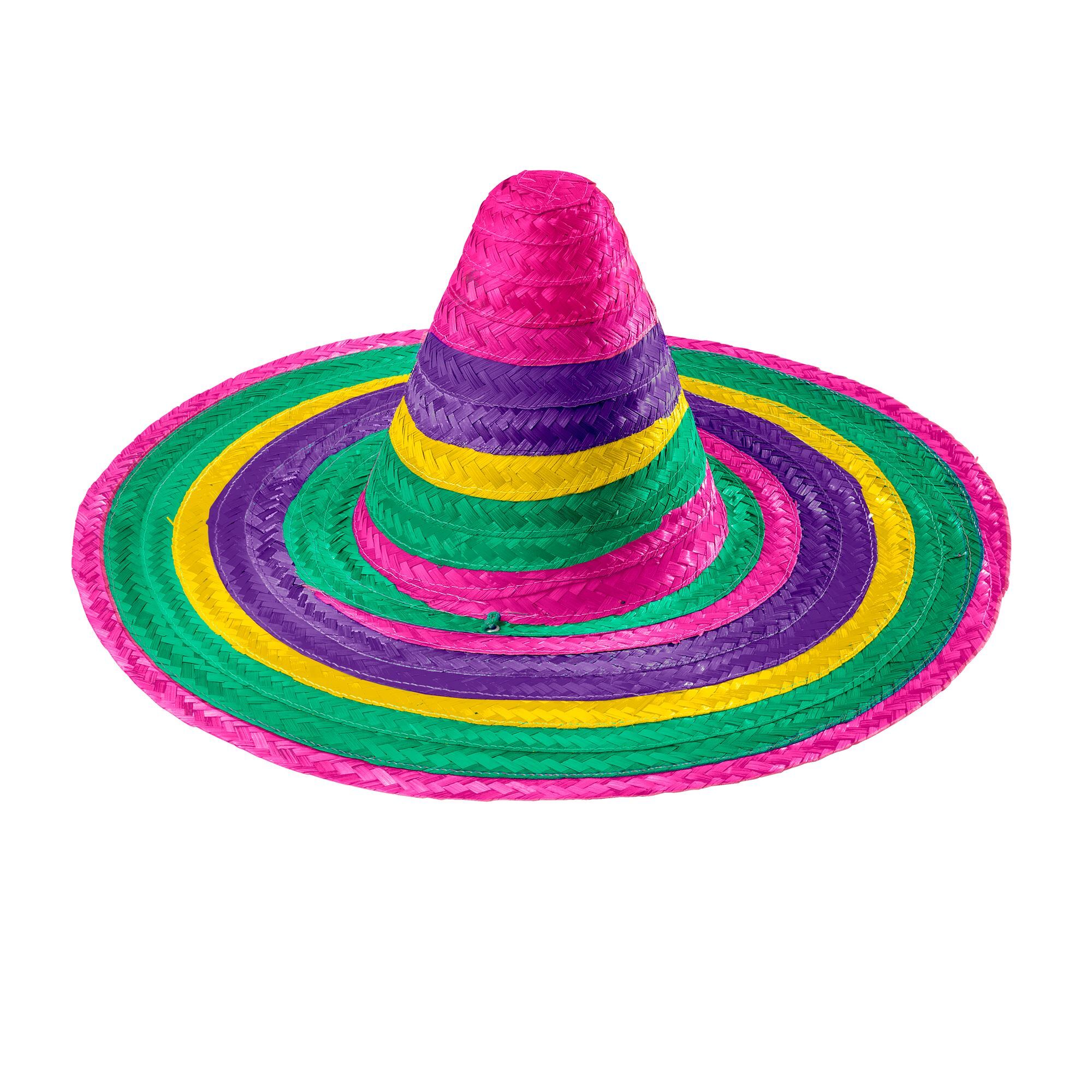 Stralend feestplezier meerkleurige Sombrero van 50 cm
