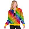foto 2 Stralend het feest in bomber jack met Pailletten voor dames en heren met alle kleuren van de regenboog