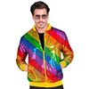 foto 4 Stralend het feest in bomber jack met Pailletten voor dames en heren met alle kleuren van de regenboog