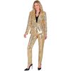 foto 2 Stralend in het goud met deze glitter gouden pailletten dames broek voor disco en thema avonden