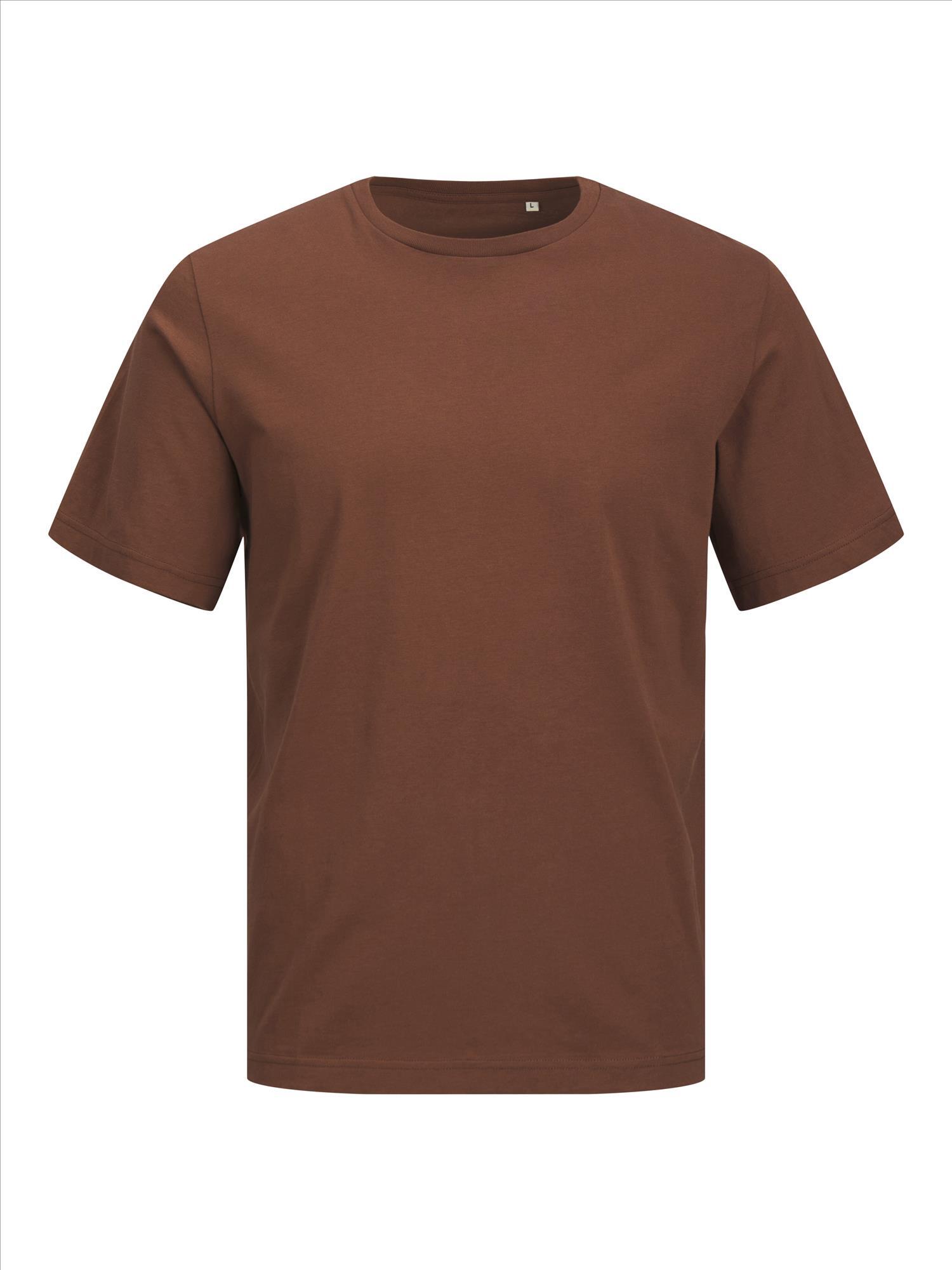 T-shirt  cappuccino brown Jack & Jones voor Heren personaliseren bedrukken