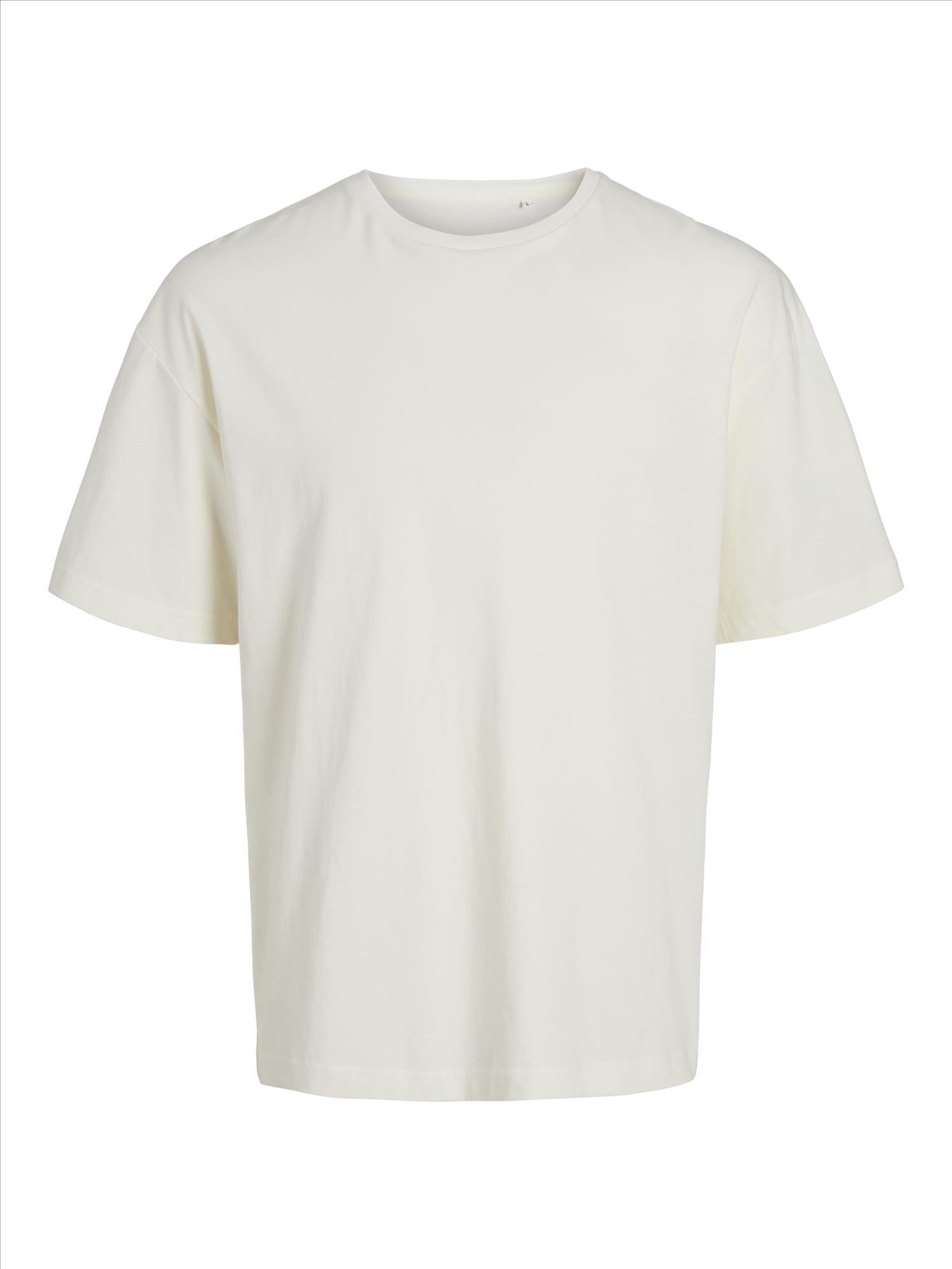 T-shirt egret offwhite Oversized unisex personaliseren bedrukbaar Jack & Jones