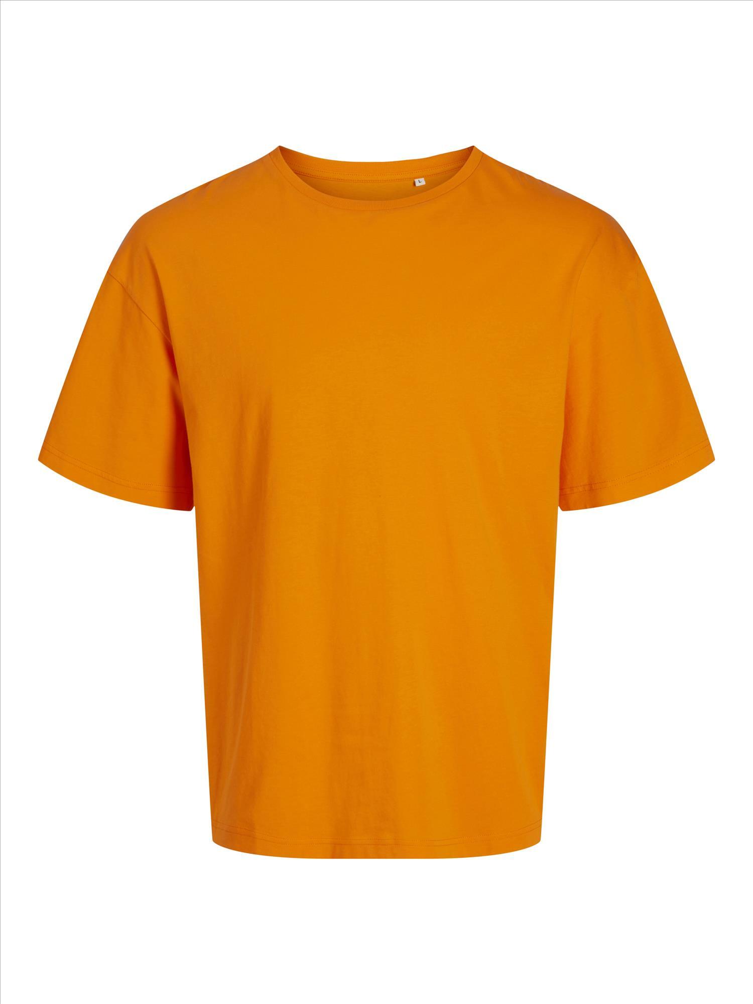 T-shirt vibrant oranje Oversized unisex personaliseren bedrukbaar Jack & Jones