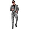 foto 4 Trek de aandacht met ons zilveren zebra kostuum voor heren voor een onvergetelijke look